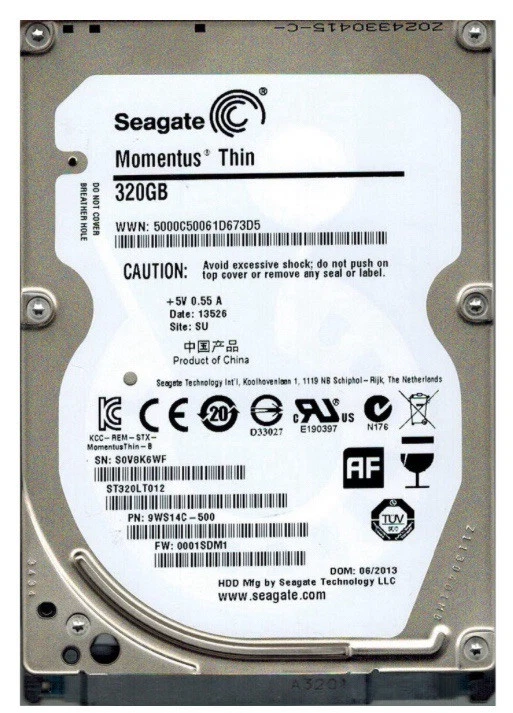 Seagate 320gb Internal Hard Drive  - Image 1 of 1