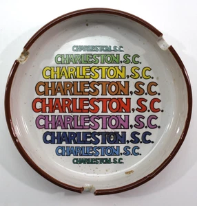 Charleston, S.C. South Carolina VTG ACL  Ashtray Colorful Souvenir Smoker Pride - Picture 1 of 8
