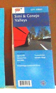 2002 AAA Straßenkarte der Simi and Conejo Valleys, Kalifornien - Bild 1 von 1