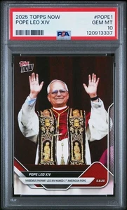 JUST GRADED! - 2025 Topps Now Pope Leo XIV - 1st American Pope #POPE-1 / PSA 10 - Bild 1 von 3