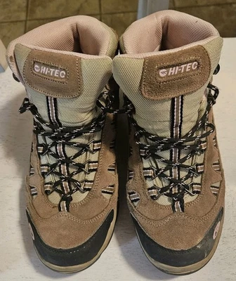 Bota de senderismo Hi-Tec Bandera tiro medio impermeable para mujer talla: 9 Foto 1 de 4