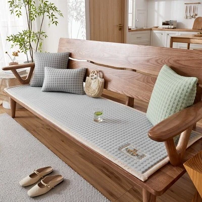 Cooling Polyester Sofa Cover Non Slip Summer Bench Mat - Image 1 of 4