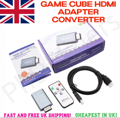 BIT FUNX Nintendo GameCube HDMI Converter Adapter Upscaler TV Cable Official Console