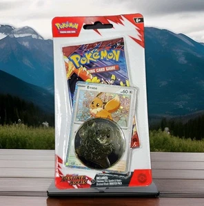 Pokemon Destined Rivals EEVEE PROMO CHECKLANE Blister Pack - BOOSTER + PROMO NEW - Picture 1 of 1