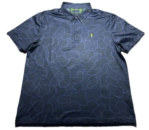 William Murray blau Camo Print Golf sportliches Herren Poloshirt Gr. XXL leicht - Bild 1 von 5