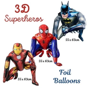 3D Ironman Batman Spiderman foil balloons kid birthday party balloons decoration - Picture 1 of 4