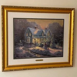 Thomas Kinkade "Blessings of Christmas" Framed Print w/ COA - Picture 1 of 6