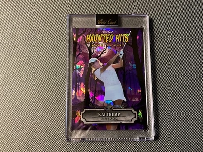 SSP 3/3 KAI TRUMP RAINBOW CRACKED ICE WOODS HAUNTED HITS 2025 WILD CARD - image 1 of 3