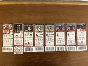 Boston Red Sox unbenutztes Ticket Lot (8) 2004-2011 enthält 17.04.2004 vs Yankees - Bild 1 von 3