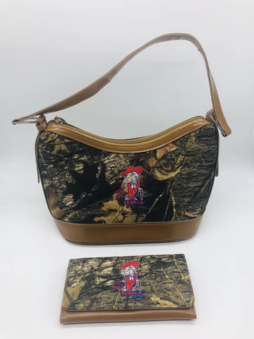 Ole Miss REBELS Col Reb Camo Purse and Wallet University Mississippi NCAA Cover