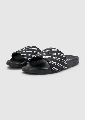 Ellesse Mens Slides Morganas Monogram Sliders Black - Image 1 of 4