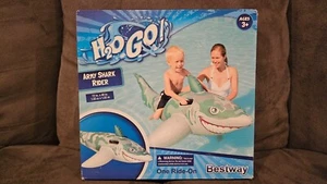NOS H20 GO! Bestway Inflatable Army Shark Ride On 2015 72 x 40 - Picture 1 of 3