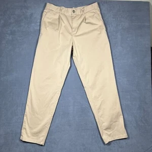 COS Herren Hose 32 (EU 48) Khaki Plissee vorne Freizeithose Baumwollmischung - Bild 1 von 9