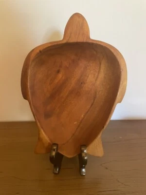 Kamani Wood Sea Turtle Bowl Made In Philippines - Image 1 of 4
