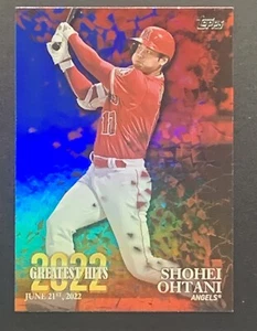 2023 Topps Shohei Ohtani Blue Foil Greatest Hits SSP #22GH-16 - Bild 1 von 2