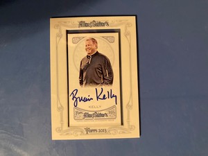 2013 Topps Allen & Ginter Brian Kelly Framed Autograph AGA-BK and Framed Relic 