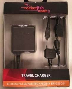 Rocketfish Travel Charger Nokia/Palm/Pantech/Sony Ericsson RF-MLT90 - Picture 1 of 2
