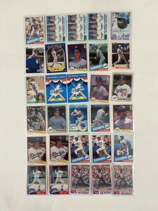1981-1985 Los Angeles Dodgers 30 Card Mixed Lot