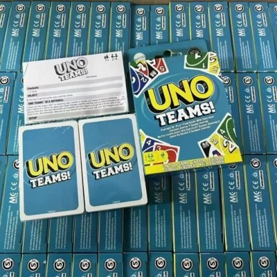 112pcs Uno TEAMS! Game Board Games UNO Cards Table Family Party Entertainment UN - Image 1 of 4