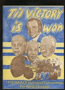 1978 NAACP National Convention Program Portland OR Benjamin Hooks - Picture 1 of 4
