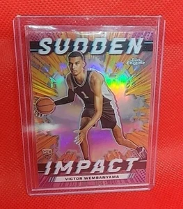 2023-24 Topps Chrome - Sudden Impact #SI-1 Victor Wembanyama (RC) Silver Holo - Picture 1 of 1