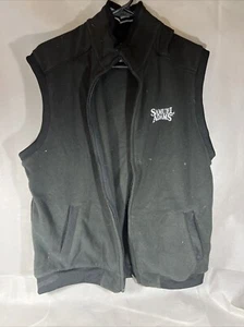 Samuel Adams Boston Beer Men’s Black Full zip Fleece Vest W/pockets Large VV - Picture 1 of 9