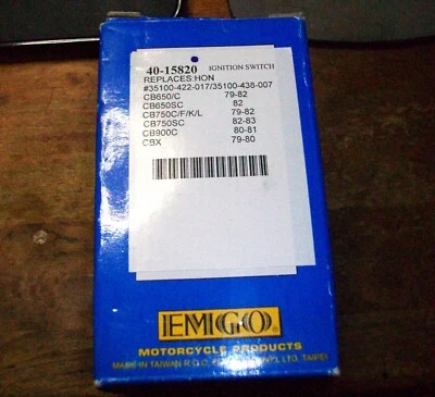 Interruptor de llave de encendido Honda CB650 79-82, CB750 79-82, CB900 80-81, CBX 79-80     Foto 1 de 4