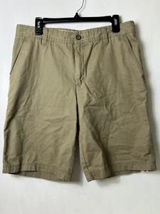 Izod Saltwater Men’s Khaki Shorts Size 34 Double Stitch Red Seam New W/out Tags - Picture 1 of 14