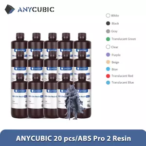 ANYCUBIC ABS-Like Pro 2 Resin 3KG / 5KG / 10KG Drukarka 3D Żywica Fotopolimer Żywica UV - Zdjęcie 1 z 16
