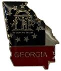 3er-Pack Georgia State Karte Flagge Motorrad Mütze Kappe Revers Pin