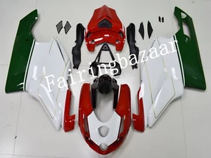 Fit for 2003 2004 Ducati 749/999 Deep Green Red White ABS Injection Fairing Kit - Picture 1 of 6