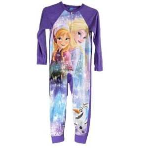 Disney Frozed Elsa Anna Girls Lg 10/12 Long Sleeve Blanket PJ Sleeper Princess - Picture 1 of 10