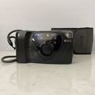Ricoh FF-9 35mm Film Point and Shoot Camera Black Inc Battery Tested (M)