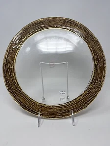 Vietri Erde Glas Bronze & Gold Ladegerät - 12 1/2" Neu ohne Box Inv#23 - Bild 1 von 19