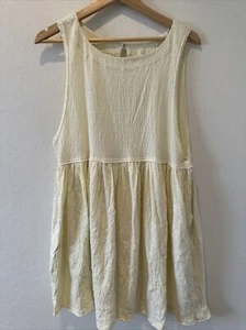 NWOT Free People FP Beach Cream Casual Dress Medium M - Picture 1 of 4