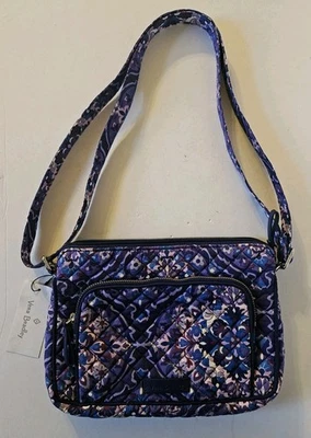NWT Vera Bradley Iconic RFID Little Hipster Crossbody Bag REGAL ROSETTE Purple - Image 1 of 4
