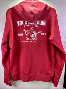 Sudadera con Capucha Marca True Religion Para Hombre 2XL Roja Genuina Buda - Imagen 1 de 8