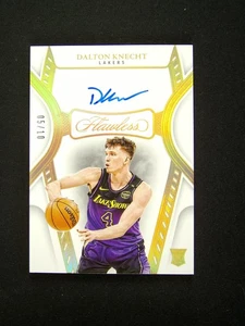 2024-25 Panini Flawless Dalton Knecht RC Auto Gold /10 - Picture 1 of 2