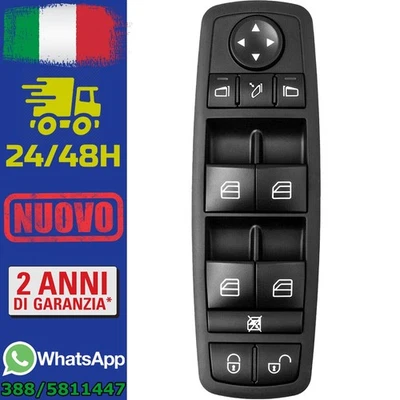 Pulsantiera tasti alzacristalli alza vetro lato guida per MERCEDES CLASSE A B - Immagine 1 di 4
