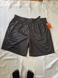 FOUNDRY-Mens Athletic Mesh Shorts, Big & Tall Size: 3XL Gray , NEW - Picture 1 of 9