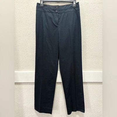 Pantalones de vestir para mujer Armani Collezioni azul marino oscuro pierna recta talla 6 Foto 1 de 4
