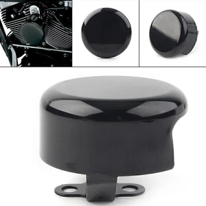 Motorcycle Smooth Horn Cover for Harley Softail FLHX FLT FLHT Dyna Bad Boy Black - Picture 1 of 12