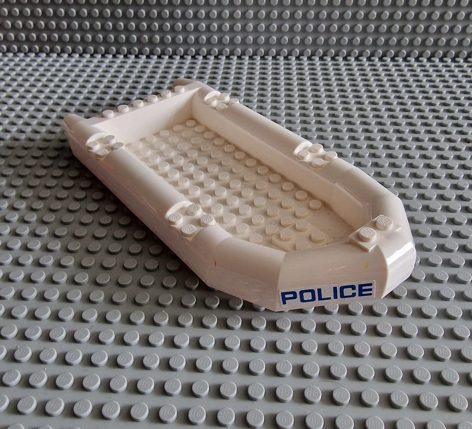 Lego Boot Schiff Schlauchboot groß weiß City Polizei 62812 P6 - Bild 1 von 1
