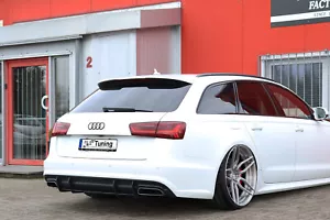 Gefräster Heckansatz Diffusor aus ABS passend für Audi A6 4G C7 mit S-Line - Bild 1 von 5