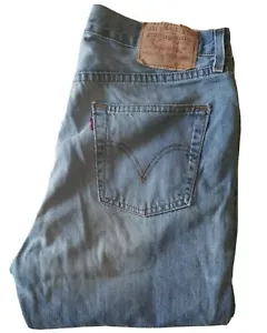 LEVIS 751 Jeans Mens W 36 L 30 Regular Fit Vintage Blue Denim Red Tab No 90 - Picture 1 of 11