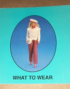 Vintage Barbie Card 1989 Barbie Just Us Girls Game Replacement Piece  - Picture 1 of 6