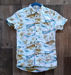 New Hurley Tropical (Youth) Classic Fit Woven Plaid Button Up Shirt HRL-88 - Picture 1 of 3