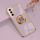 For Samsung S23 S22 S24 Ultra S21 Case A54 A13 Slim Ring Shockproof Phone Cover