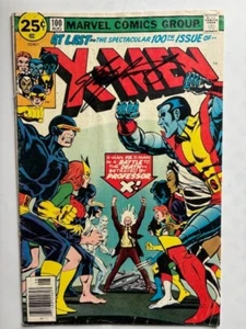 X-MEN #100 Signed Chris Claremont MARVEL 1976 OLD X-MEN VS NEW X-MEN KEY BOOK - Picture 1 of 6