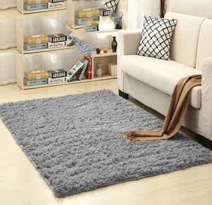 Thick Silky Non-slip Carpet Living Room Coffee Table Bedroom Bedside Yoga Mat. - Picture 1 of 12